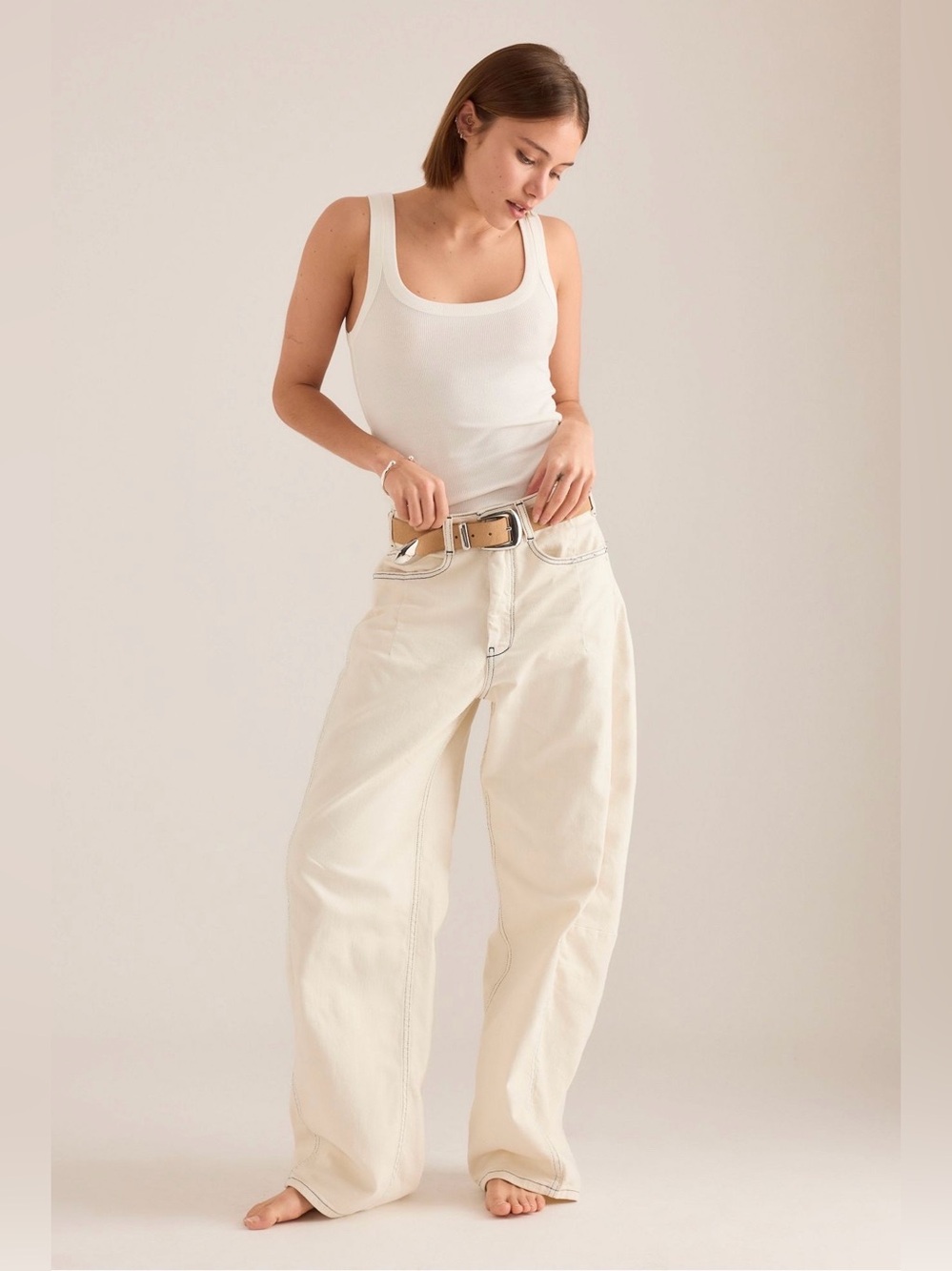 Anthropologie barrel jeans